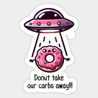 Sweet Abduction Donut Tee Sticker